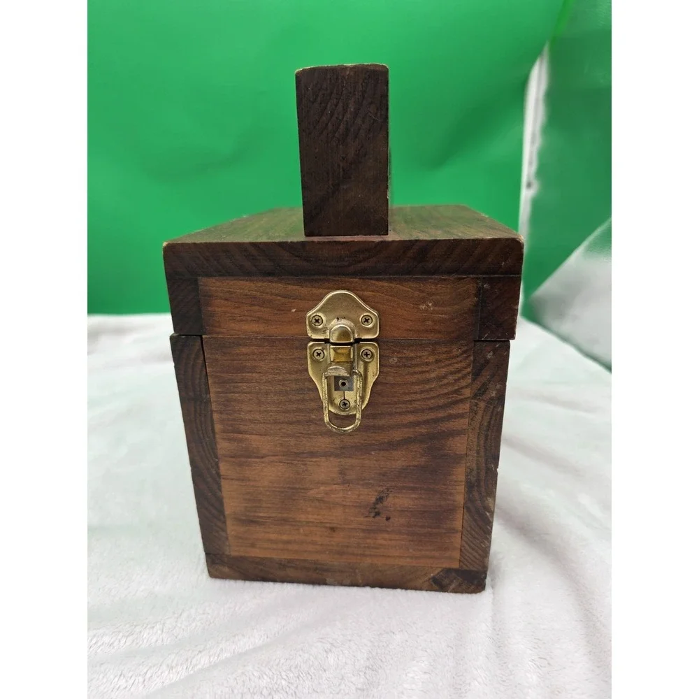 Wooden Shoe Shine Box VTG